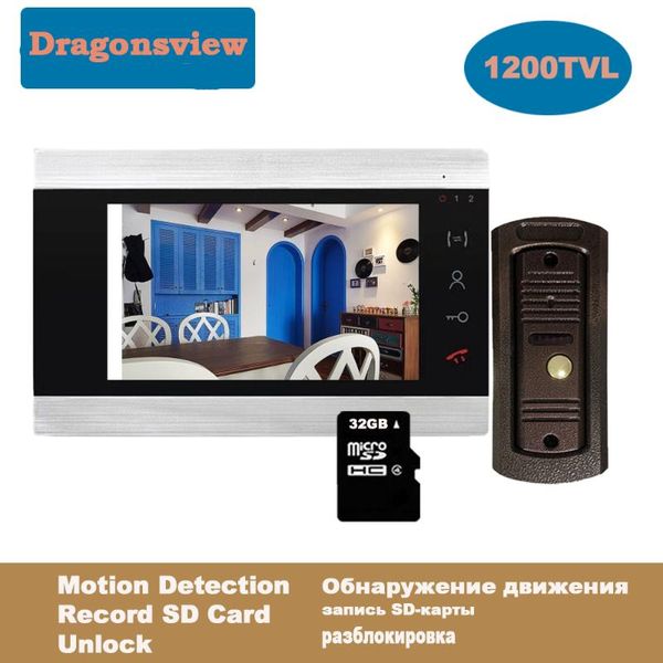video door phones dragonsview 7 inch phone intercom system with record function outdoor doorbell camera 1200tvl waterproof
video door phones dragonsview 7 inch phone intercom system with record function outdoor doorbell camera 1200tvl waterproof
