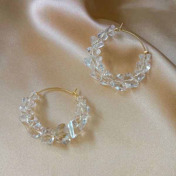 hoop & huggie 2021 arrival elegant cute transparent crystal earrings for women geometric circle boucle d'oreille jewelry gifts, Golden;silver
hoop & huggie 2021 arrival elegant cute transparent crystal earrings for women geometric circle boucle d'oreille jewelry gifts, Golden;silver