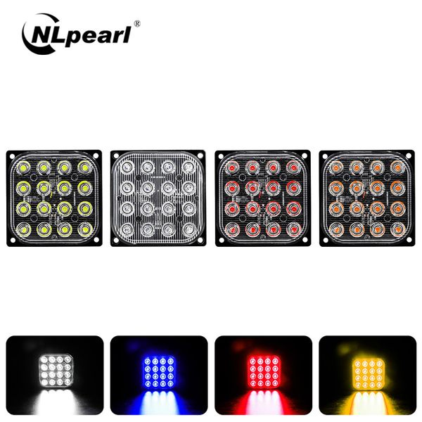 nlpearl 1x car light assembly 16led truck strobe warning light 16w 6500k square side signal lamp warning emergency 12v-24v
nlpearl 1x car light assembly 16led truck strobe warning light 16w 6500k square side signal lamp warning emergency 12v-24v
