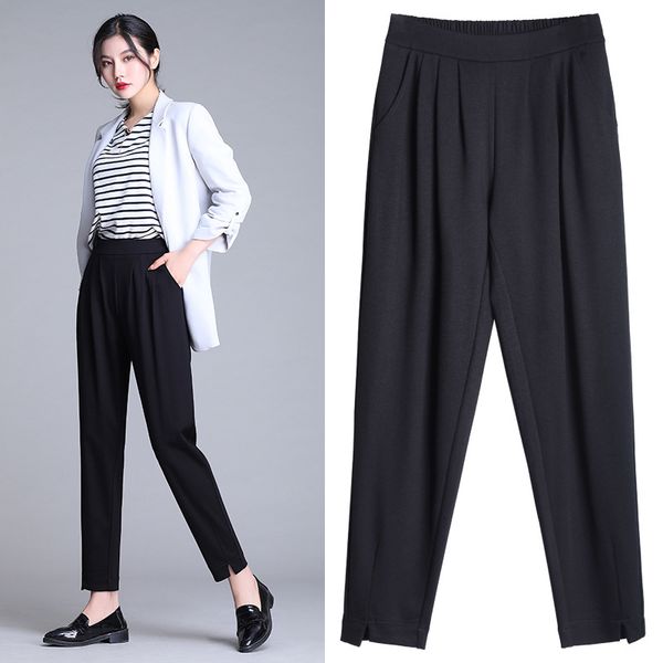 5xl plus size casual women trousers new 2021 spring autumn fashion loose harem pants high waist female ankle-length pants, Black;white
5xl plus size casual women trousers new 2021 spring autumn fashion loose harem pants high waist female ankle-length pants, Black;white