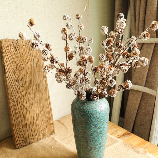2pcs simulation flower snow pine cones artificial flowers for christmas decoration home living room decoration pine cones branch 
2pcs simulation flower snow pine cones artificial flowers for christmas decoration home living room decoration pine cones branch