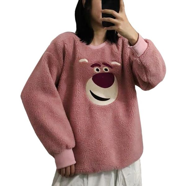 2020 autumn and winter korean version of lamb velvet ladies pullover thickened all-match cartoon loose casual warm women, Black
2020 autumn and winter korean version of lamb velvet ladies pullover thickened all-match cartoon loose casual warm women, Black