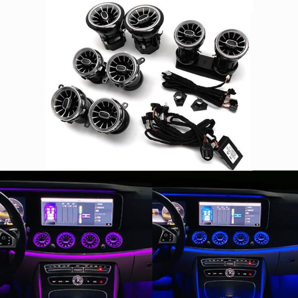 8pcsdashboard console ac condition air vent outlet turbo trim atmosphere ambient light lamp for e class w213 17-19
8pcsdashboard console ac condition air vent outlet turbo trim atmosphere ambient light lamp for e class w213 17-19