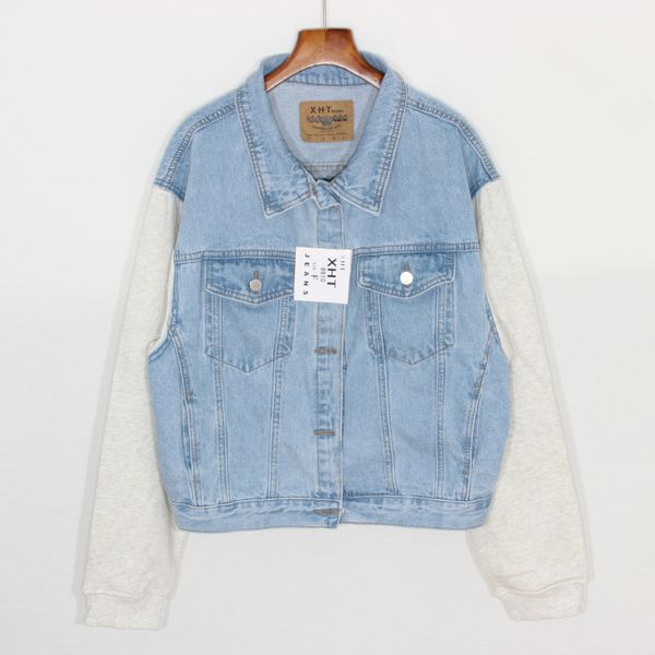 women's jackets spring oversize vintage splice fake two short denim jacket streetwear kurtka jeansowa damska washed casual jeans, Black;brown
women's jackets spring oversize vintage splice fake two short denim jacket streetwear kurtka jeansowa damska washed casual jeans, Black;brown