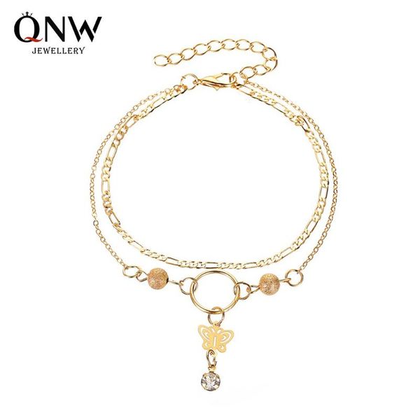 new style immortal tassels pendant hollow out butterfly anklet women's ins normcore style anklet summer beach double layer foot, Red;blue 
new style immortal tassels pendant hollow out butterfly anklet women's ins normcore style anklet summer beach double layer foot, Red;blue