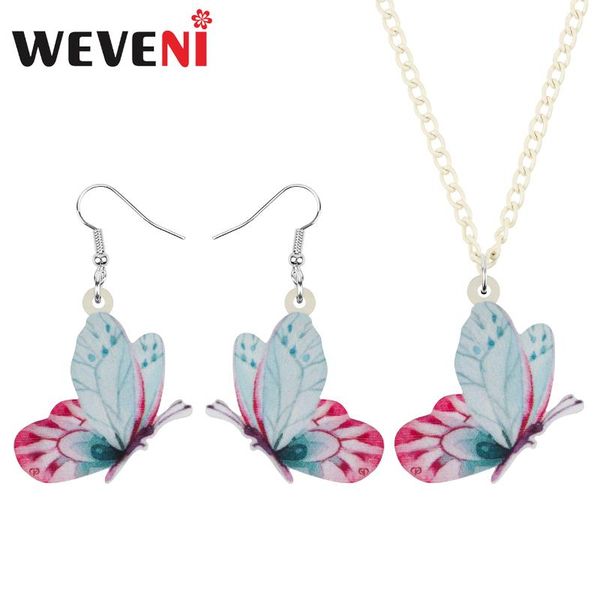 weveni acrylic flying blue-pink butterfly jewelry sets cute animal insect necklace earrings for women girls kid gift decoration, Silver
weveni acrylic flying blue-pink butterfly jewelry sets cute animal insect necklace earrings for women girls kid gift decoration, Silver