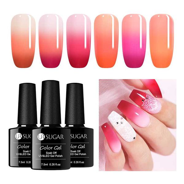 ur sugar thermal extension nail gel nail polish quick building temperature color changing soak off uv gel nails acrylic builder, Red;pink
ur sugar thermal extension nail gel nail polish quick building temperature color changing soak off uv gel nails acrylic builder, Red;pink