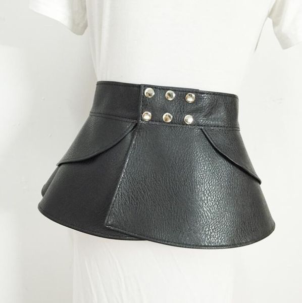 women's runway fashion vintage rivet pu leather cummerbunds female dress corsets waistband belts decoration wide belt r1637, Black;brown
women's runway fashion vintage rivet pu leather cummerbunds female dress corsets waistband belts decoration wide belt r1637, Black;brown