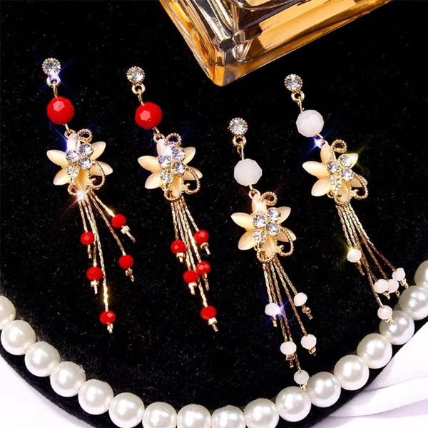 dangle & chandelier 1 pair women drop earrings cat eye stone tassel elegant temperament jewelry accessories, Silver
dangle & chandelier 1 pair women drop earrings cat eye stone tassel elegant temperament jewelry accessories, Silver