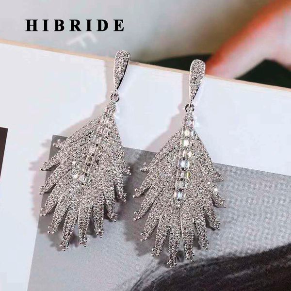 dangle & chandelier hibride micro cz pave gold color leaf shape fashion drop earring for women birdal party accessories jewelry e-895, Silver
dangle & chandelier hibride micro cz pave gold color leaf shape fashion drop earring for women birdal party accessories jewelry e-895, Silver