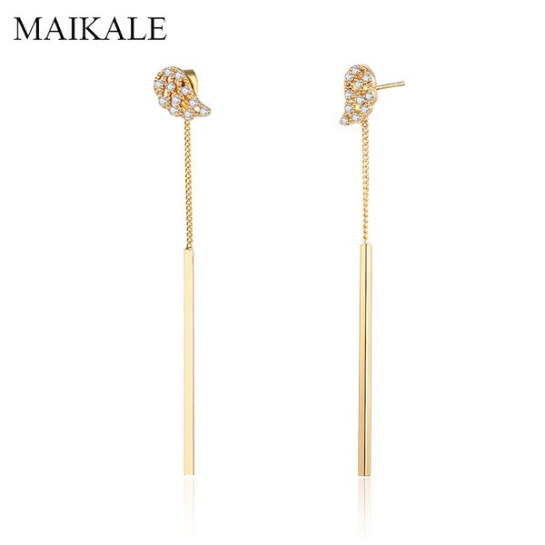 maikale trendy wing цирконий металлический стержень кисточкой длинные серьги для женщин золото цепные падение мотаться серьги партии ювелирн, Silver
maikale trendy wing цирконий металлический стержень кисточкой длинные серьги для женщин золото цепные падение мотаться серьги партии ювелирн, Silver