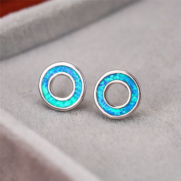 simple female blue white opal earrings dainty silver color stud earrings for women cute round hollow wedding, Golden;silver
simple female blue white opal earrings dainty silver color stud earrings for women cute round hollow wedding, Golden;silver