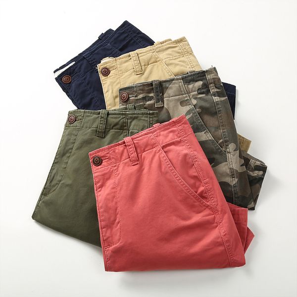 men's shorts men casual cargo 2021 sports three-point camouflage summer trend loose cotton pants beach, White;black 
men's shorts men casual cargo 2021 sports three-point camouflage summer trend loose cotton pants beach, White;black