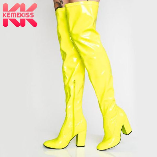kemekiss plus size 35-43 women over knee boots thick high heel zipper shoes pointed toe warm shoes women fashion party footwear, Black
kemekiss plus size 35-43 women over knee boots thick high heel zipper shoes pointed toe warm shoes women fashion party footwear, Black