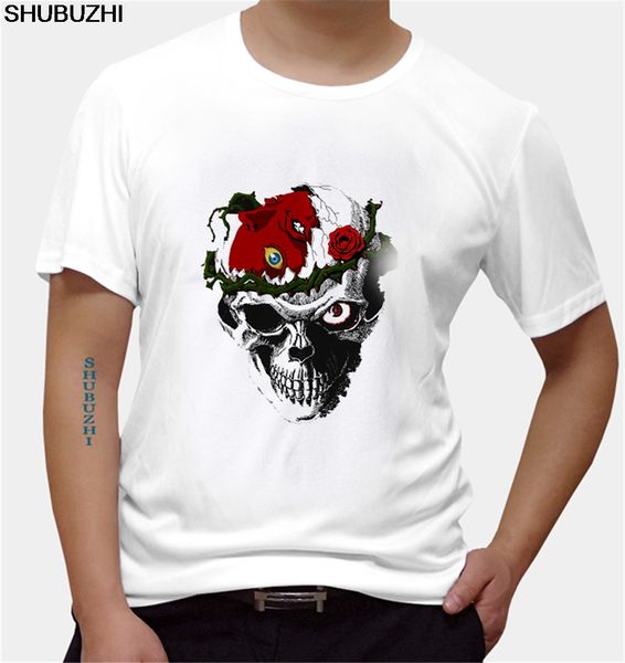 new brand fashion o-neck short-sleeve mens berserk skull tee shirts euro size