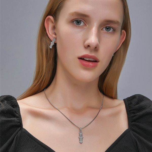 earrings & necklace fine jewelry set for women bridal wedding heart austrian crystal necklaces simple fashion banquet valentine day, Silver
earrings & necklace fine jewelry set for women bridal wedding heart austrian crystal necklaces simple fashion banquet valentine day, Silver