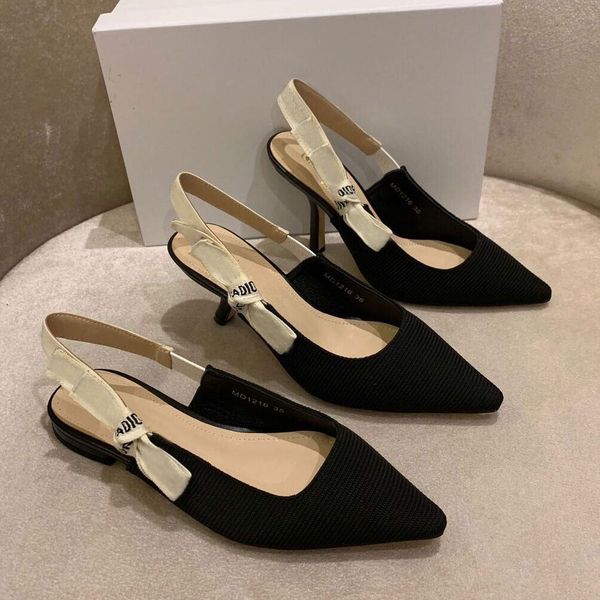 new women's high-heeled sandals spring and summer versatile fashion ribbon pure color pointed shoes wholesale, Black
new women's high-heeled sandals spring and summer versatile fashion ribbon pure color pointed shoes wholesale, Black