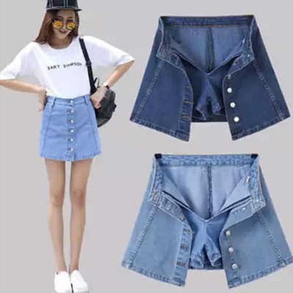faldas mujer moda casual harajuku single breasted mini skirt jeans skirt women high waist a line denim skirts, Black
faldas mujer moda casual harajuku single breasted mini skirt jeans skirt women high waist a line denim skirts, Black
