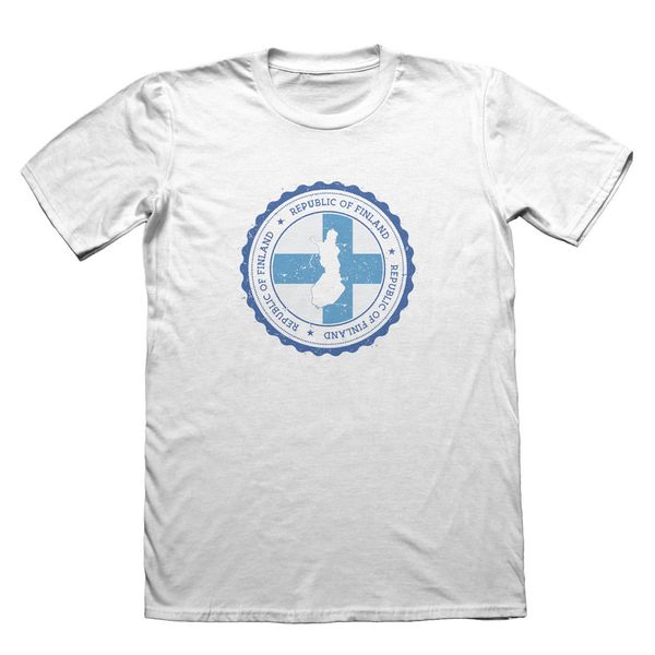 rude tee round neck republic of finland design t-shirt - men's fathers day christmas tee shirt