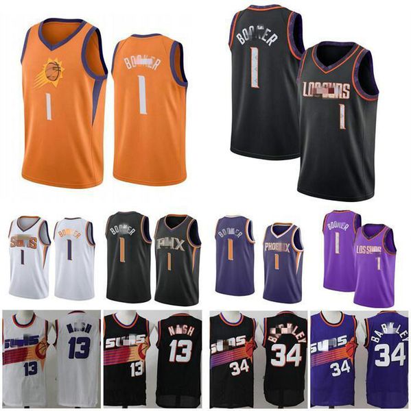 men's basketball phoenix suns 1 devon booker 14 nash 34 barkley black blue city swingman sleeveless jersey, Black;red
men's basketball phoenix suns 1 devon booker 14 nash 34 barkley black blue city swingman sleeveless jersey, Black;red