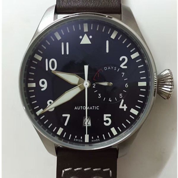 manufacturer 2017 luxury wristwatch big pilot midnight blue dial automatic mens watch 46mm mens watch watches, Slivery;brown
manufacturer 2017 luxury wristwatch big pilot midnight blue dial automatic mens watch 46mm mens watch watches, Slivery;brown