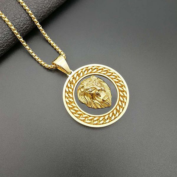 hip hop gold color stainless steel cuban chain lion round pendant necklace for men rapper jewelry drop shipping, Silver
hip hop gold color stainless steel cuban chain lion round pendant necklace for men rapper jewelry drop shipping, Silver