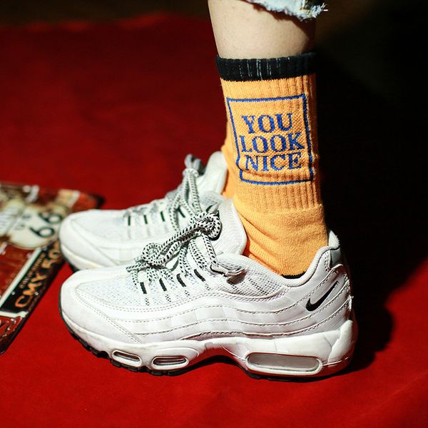 men's socks korea type cotton alphabet men and women towel bottom pure skateboard stockings, Black
men's socks korea type cotton alphabet men and women towel bottom pure skateboard stockings, Black