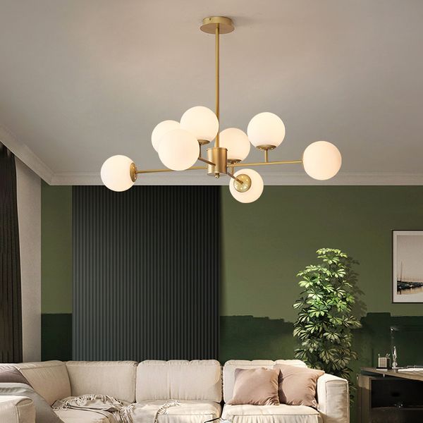 

Nordic Chandelier For Living Room Bedroom dining kitchen Modern LED Ceiling Chandelier Lamp Loft hall Home Gold Light Fixture