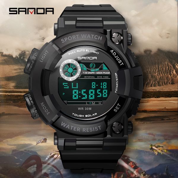 sanda waterproof mens watches new fashion casual led digital outdoor sports watch men multifunction student wrist watches, Slivery;brown
sanda waterproof mens watches new fashion casual led digital outdoor sports watch men multifunction student wrist watches, Slivery;brown