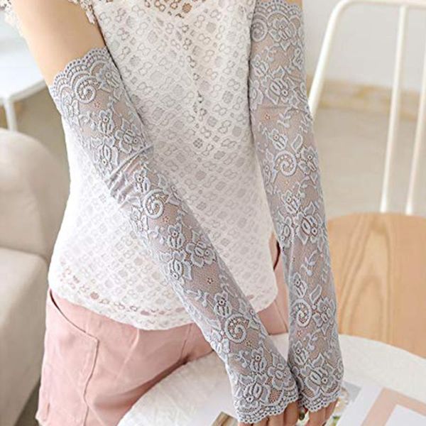 elastic uv protection arm sleeves women summer lace splicing ice silk cycling arm cover comfortable sportswear gray, Black;gray
elastic uv protection arm sleeves women summer lace splicing ice silk cycling arm cover comfortable sportswear gray, Black;gray