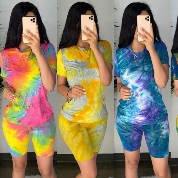 casual tie dye two piece set women tracksuit fashion summer and biker shorts matching sets outfits sportswear new, Gray 
casual tie dye two piece set women tracksuit fashion summer and biker shorts matching sets outfits sportswear new, Gray
