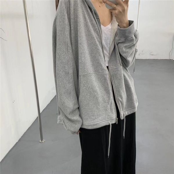 2020 autumn new sweater sweaterwomen's clothing large edition lazy style hooded long sleeve loose casual korean style student cardigan, Black
2020 autumn new sweater sweaterwomen's clothing large edition lazy style hooded long sleeve loose casual korean style student cardigan, Black