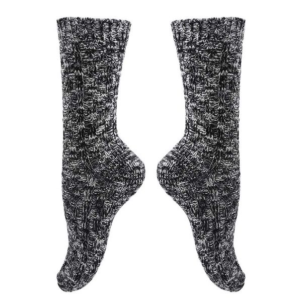 sports socks autumn winter women soft snow knitting wool vintage ladies warm thicken basic sox female sport, Black 
sports socks autumn winter women soft snow knitting wool vintage ladies warm thicken basic sox female sport, Black