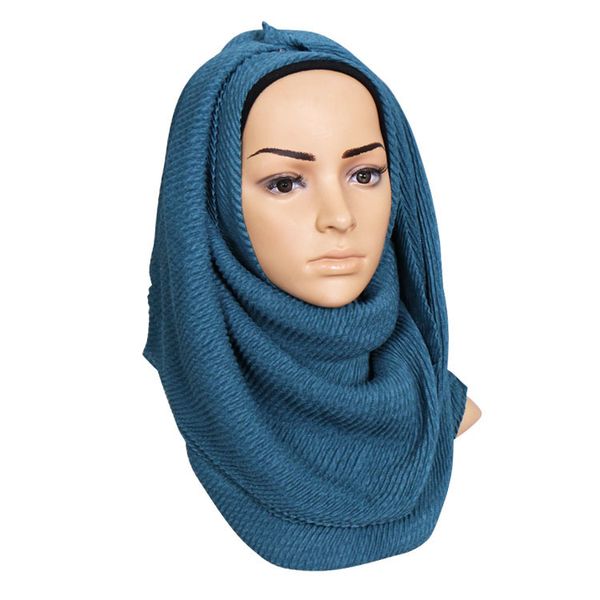 monochrome fold cotton collarette multi-color source bs418 honeycomb crushed women's scarf, Blue;gray
monochrome fold cotton collarette multi-color source bs418 honeycomb crushed women's scarf, Blue;gray