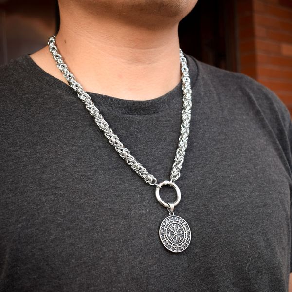 chains sanlan 8mm stainless steel chain norse, pagan, viking runes vegvisir compass necklace gift for him, Silver
chains sanlan 8mm stainless steel chain norse, pagan, viking runes vegvisir compass necklace gift for him, Silver