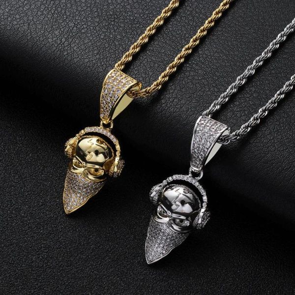 hip hop jewelry headset masked man pendant necklace full cubic zircon necklace for men gifts, Silver
hip hop jewelry headset masked man pendant necklace full cubic zircon necklace for men gifts, Silver