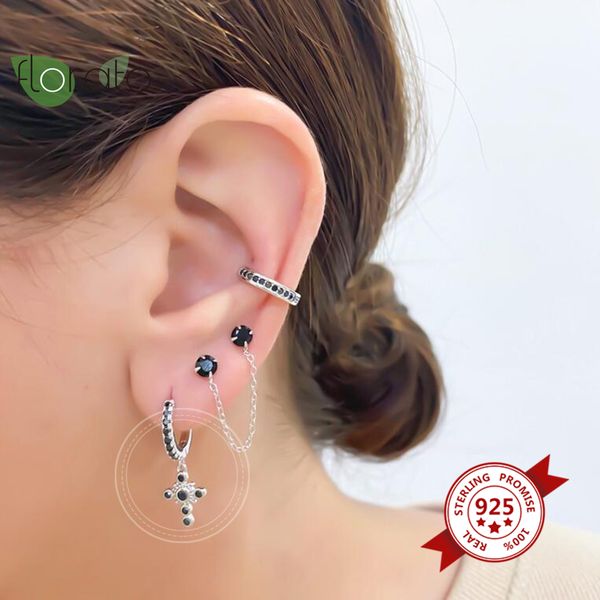 cross pendant drop earrings black zircon 925 sterling silver huggie hoop earrings for women christmas xmas gifts jewelry, Golden;silver
cross pendant drop earrings black zircon 925 sterling silver huggie hoop earrings for women christmas xmas gifts jewelry, Golden;silver