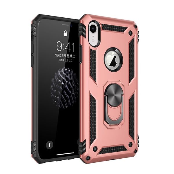 military grade shockproof phone case for iphone xr with magnetic ring holder kickstand metal and silicone protective case
military grade shockproof phone case for iphone xr with magnetic ring holder kickstand metal and silicone protective case