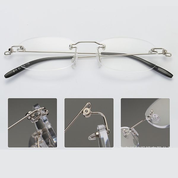 lightweight rimless reading glasses ultra thin readers quality metal hinged crystal clear lenses eyeglasses for men women, White;black
lightweight rimless reading glasses ultra thin readers quality metal hinged crystal clear lenses eyeglasses for men women, White;black