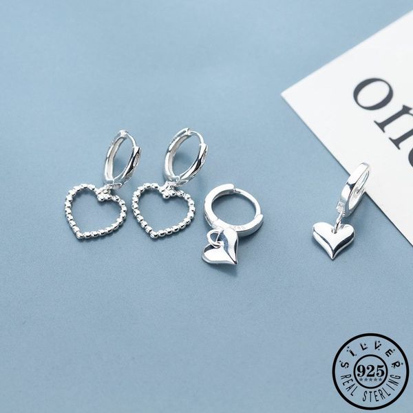 hoop & huggie 925 sterling silver heart shape pendant ear rings earings trendy korean hoops piercing earrings jewelry for women, Golden;silver
hoop & huggie 925 sterling silver heart shape pendant ear rings earings trendy korean hoops piercing earrings jewelry for women, Golden;silver