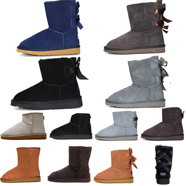 women winter snow leather boots girl classic print two bow kneel half boots ankle chestnut black navy blue womens girl shoes 5-10
women winter snow leather boots girl classic print two bow kneel half boots ankle chestnut black navy blue womens girl shoes 5-10