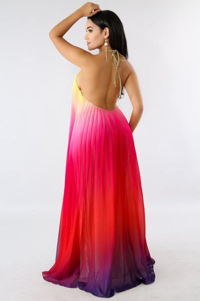 color chiffon maxi dress beach backless clothing womens summer designer party dress elegant gradient, Black;gray
color chiffon maxi dress beach backless clothing womens summer designer party dress elegant gradient, Black;gray