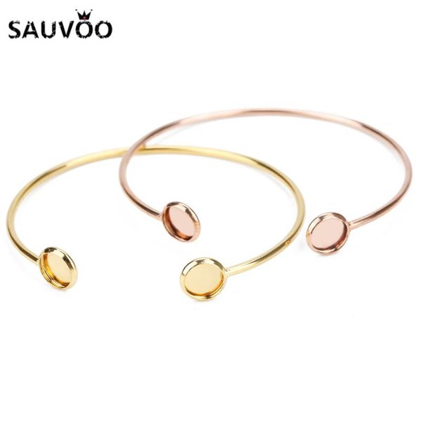 sauvoo gold rose gold color stainless steel cuff bangles bracelet for women round cabochon settings open bangle fashion jewelry, Black
sauvoo gold rose gold color stainless steel cuff bangles bracelet for women round cabochon settings open bangle fashion jewelry, Black