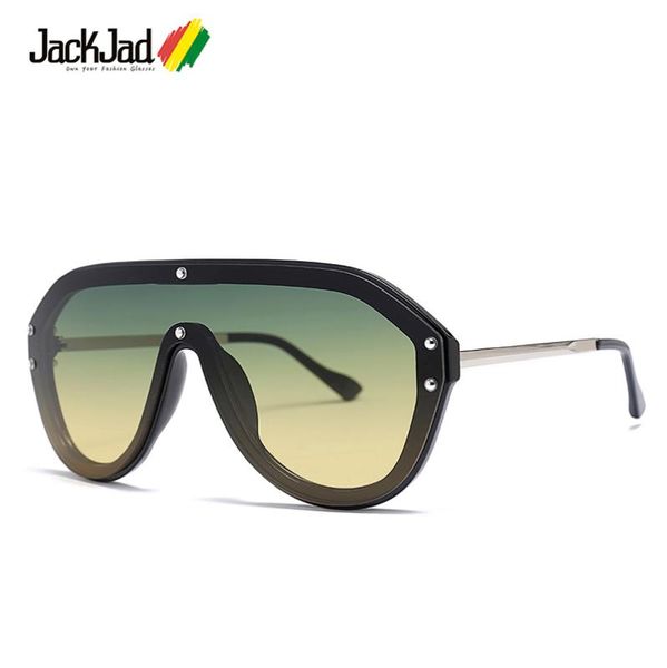 sunglasses jackjad 2021 fashion modern aviation shield style rivets men women cool brand design sun glasses 20032, White;black
sunglasses jackjad 2021 fashion modern aviation shield style rivets men women cool brand design sun glasses 20032, White;black