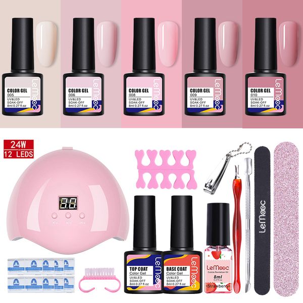 lemooc nail set 24w uv led lamp for manicure gel nail polish set kit gel varnish base coat manicure sets art tools
lemooc nail set 24w uv led lamp for manicure gel nail polish set kit gel varnish base coat manicure sets art tools