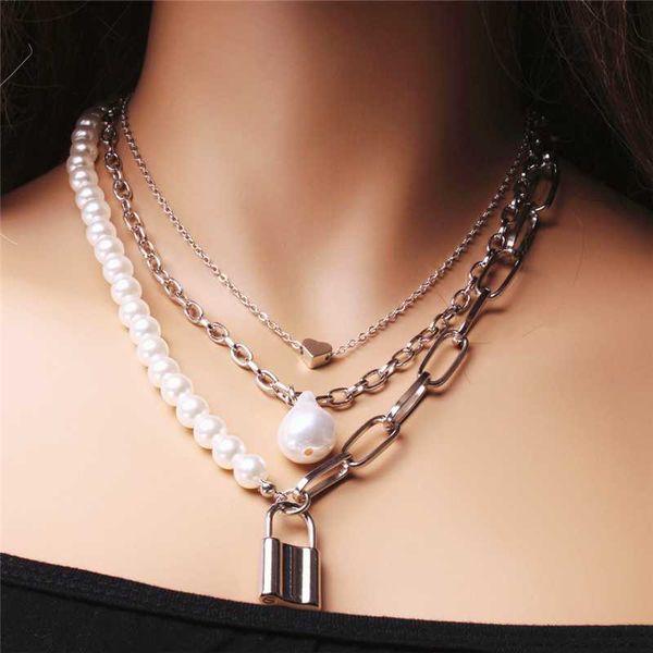 luokey vintage барокко перл choker ожерелье для женщин layered замок ожерелье стимпанк collier украшения для лучшего друга, Silver
luokey vintage барокко перл choker ожерелье для женщин layered замок ожерелье стимпанк collier украшения для лучшего друга, Silver