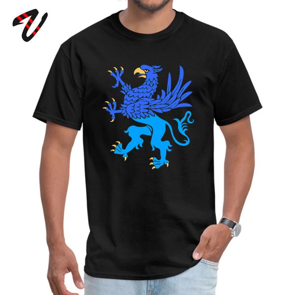 gryphon rampant casual occult urban tees lovers day crew neck all cotton men t-shirt casual t shirt sale