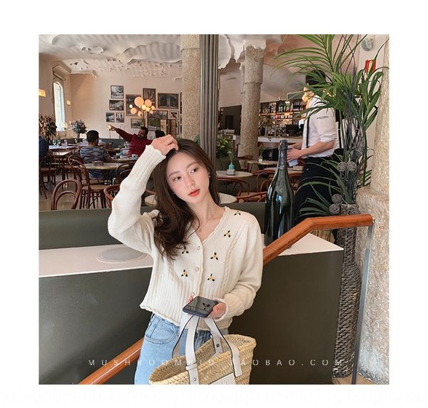 embroidered floral blue short coat knit cardigan women's 2020 spring and autumn korean style girls' short coat lgbf9, White;black
embroidered floral blue short coat knit cardigan women's 2020 spring and autumn korean style girls' short coat lgbf9, White;black
