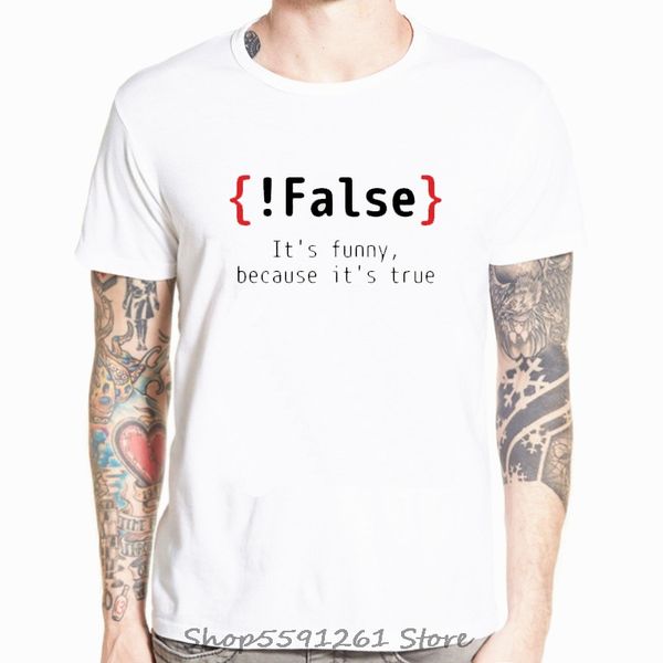programming t shirt funny false because its true simple streetwear casual short sleeve joking t-shirt tees
programming t shirt funny false because its true simple streetwear casual short sleeve joking t-shirt tees