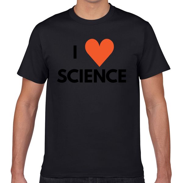 t shirt men i love science summer harajuku geek print male tshirt xxxl